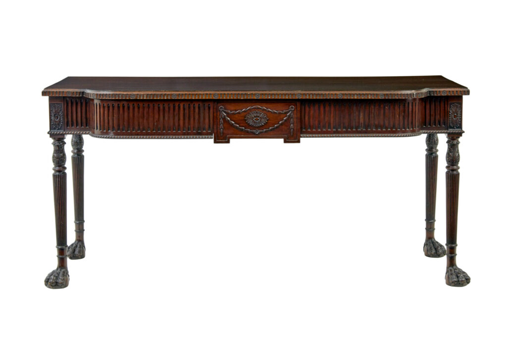 Irish 19th Century Carved Serving Table by Robert Strahan & Co — image 6