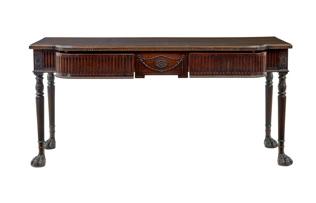 Irish 19th Century Carved Serving Table by Robert Strahan & Co — image 5