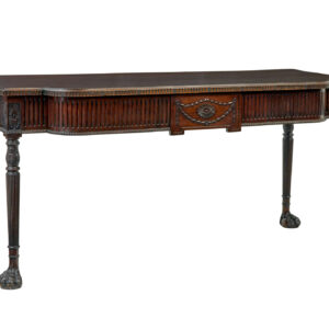 IRISH 19TH CENTURY CARVED SERVING TABLE BY ROBERT STRAHAN & CO