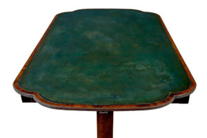 19th Century Early Victorian Leather Top Writing Table — thumbnail 3