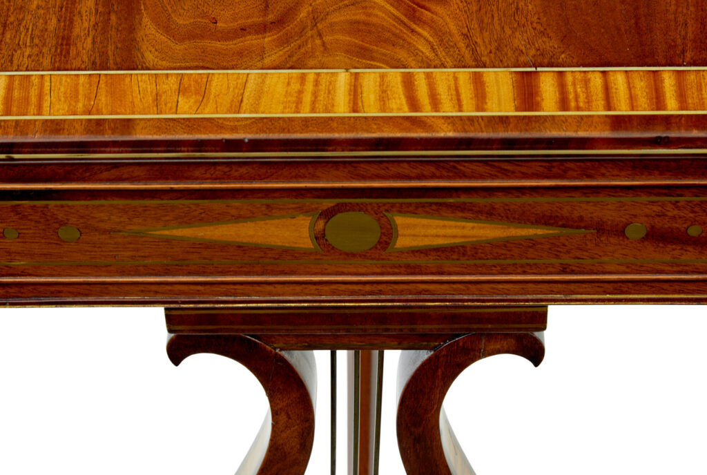 19th Century Regency Brass Inlaid Writing Desk — image 8