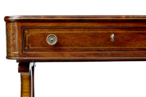 19th Century Regency Brass Inlaid Writing Desk — thumbnail 6