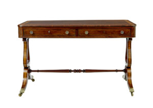19th Century Regency Brass Inlaid Writing Desk — thumbnail 5