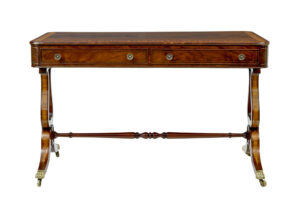 19th Century Regency Brass Inlaid Writing Desk — thumbnail 3