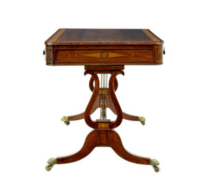 19th Century Regency Brass Inlaid Writing Desk — thumbnail 2