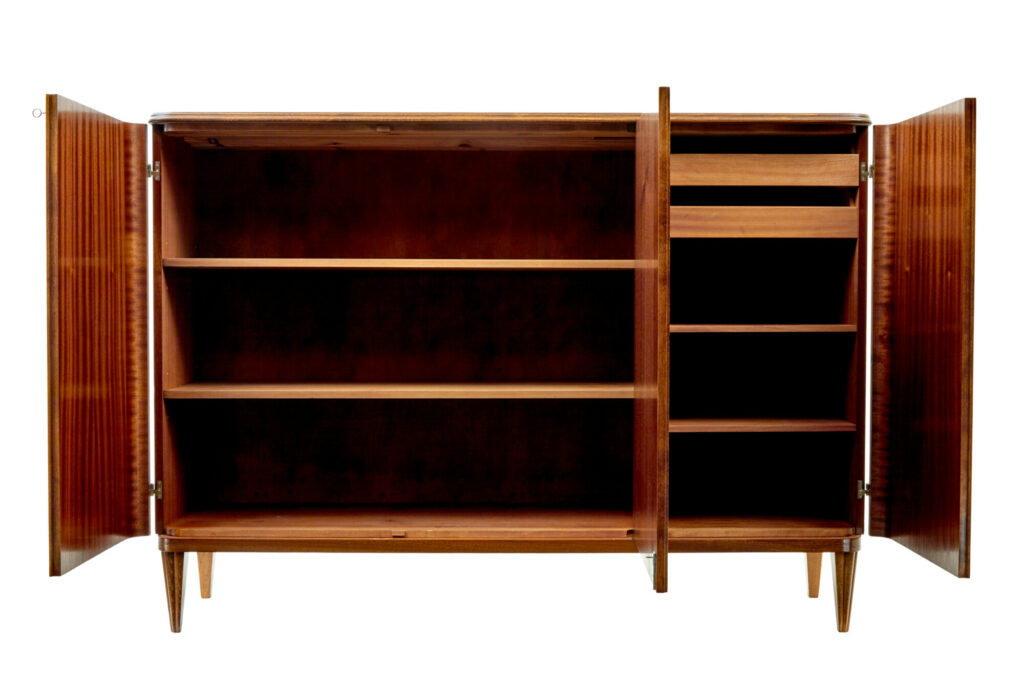 Mid Century Scandinavian Inlaid Teak Sideboard — image 8