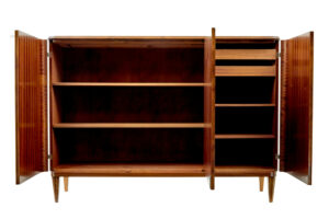 Mid Century Scandinavian Inlaid Teak Sideboard — thumbnail 8