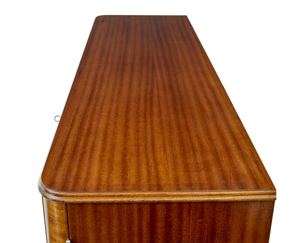 Mid Century Scandinavian Inlaid Teak Sideboard — image 3