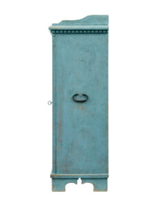 19th Century Scandinavian Painted Pine Double Door Cupboard — thumbnail 2