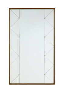 MID CENTURY SWEDISH HARLEQUIN WALL MIRROR