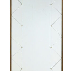 MID CENTURY SWEDISH HARLEQUIN WALL MIRROR