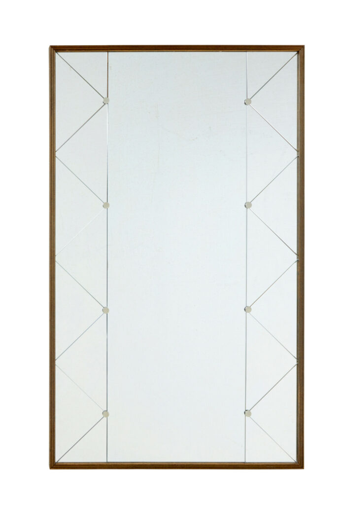 Mid Century Swedish Harlequin Wall Mirror