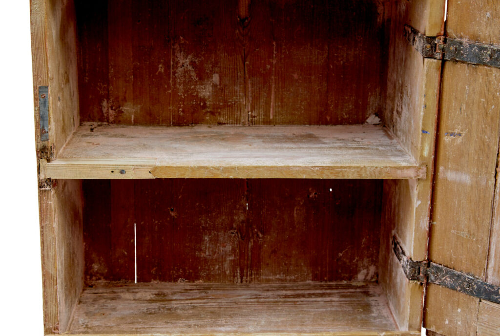 Original Hand Painted Swedish Pine Wall Cabinet — image 8