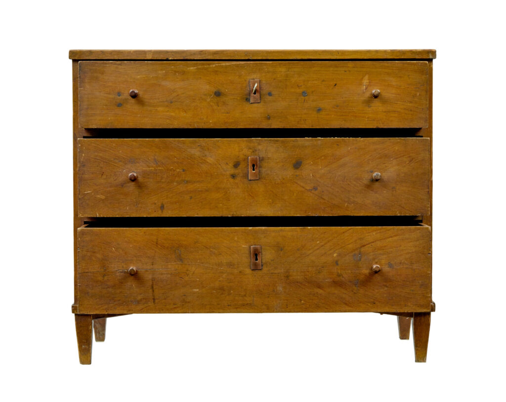 Mid 19th Century Traditional Swedish Painted Chest of Drawers — image 5