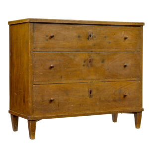 MID 19TH CENTURY TRADITIONAL SWEDISH PAINTED CHEST OF DRAWERS