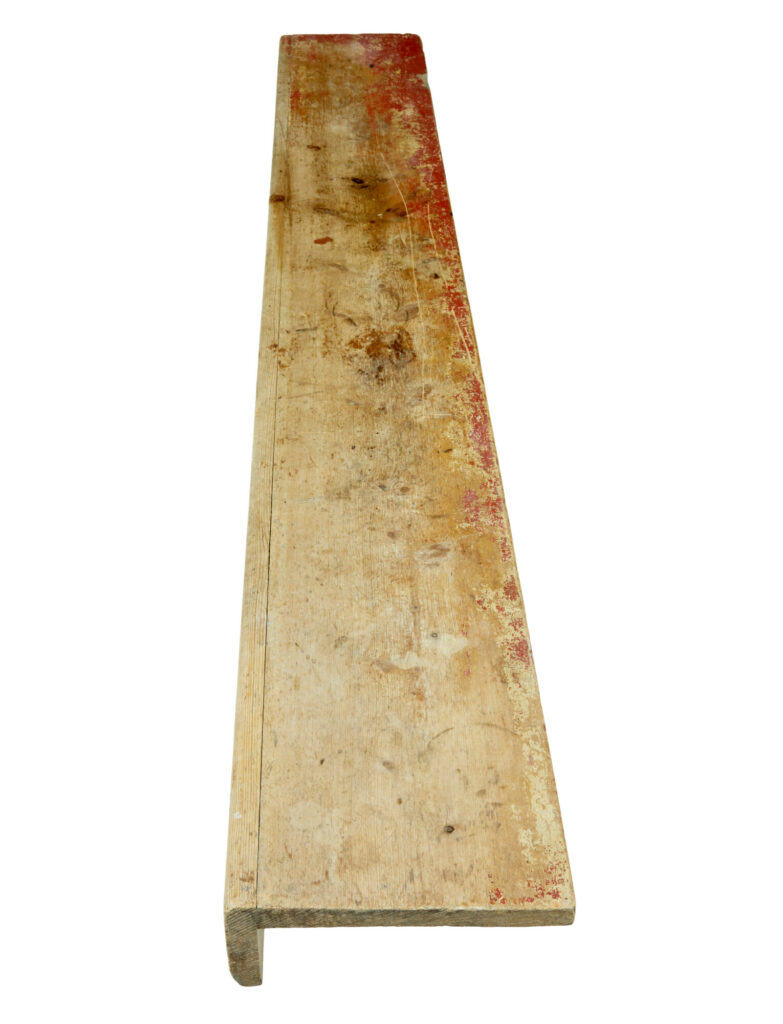 Swedish 19th Century Painted Pine Kitchen Bench — image 2