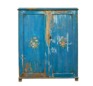 Mid 19th Century Rustic Scandinavian Painted Cupboard — thumbnail 12