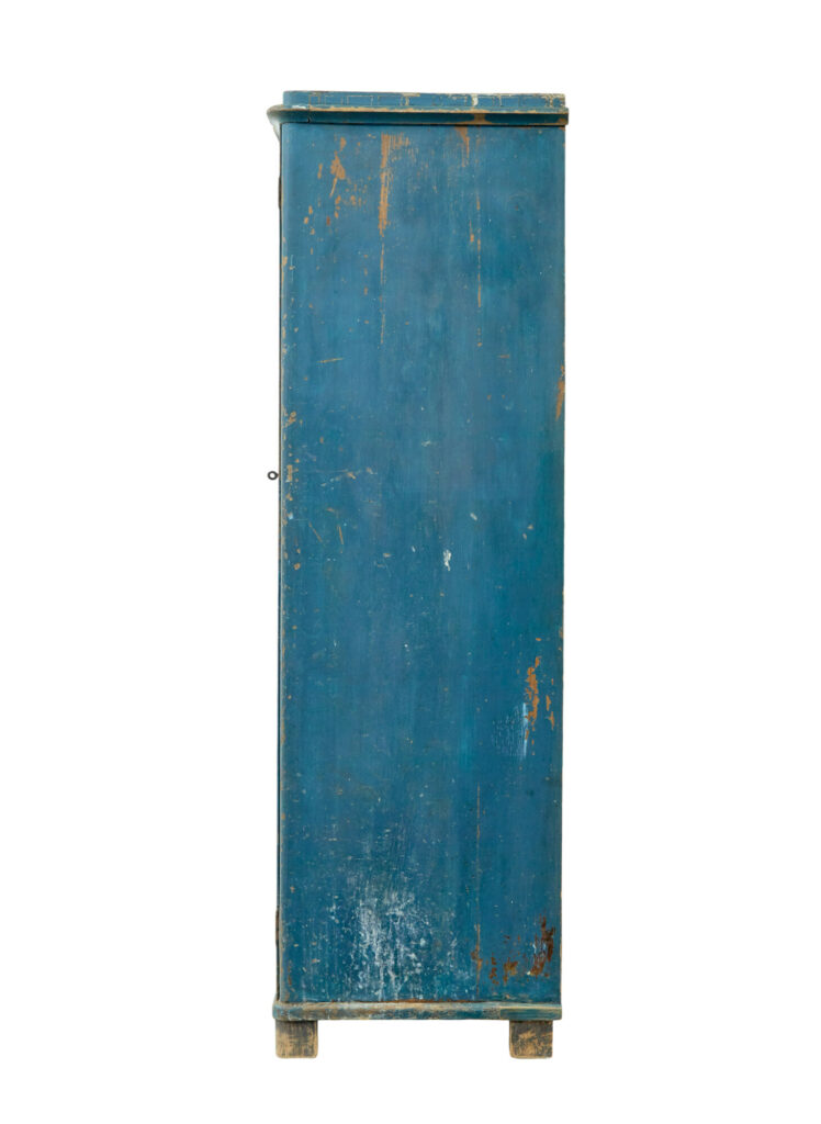 Mid 19th Century Rustic Scandinavian Painted Cupboard — image 8