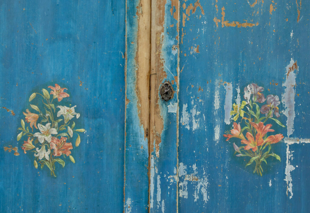 Mid 19th Century Rustic Scandinavian Painted Cupboard — image 7