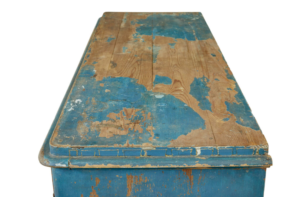 Mid 19th Century Rustic Scandinavian Painted Cupboard — image 2