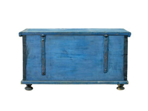 19th Century Swedish Hand Painted Pine Blanket Box — thumbnail 6