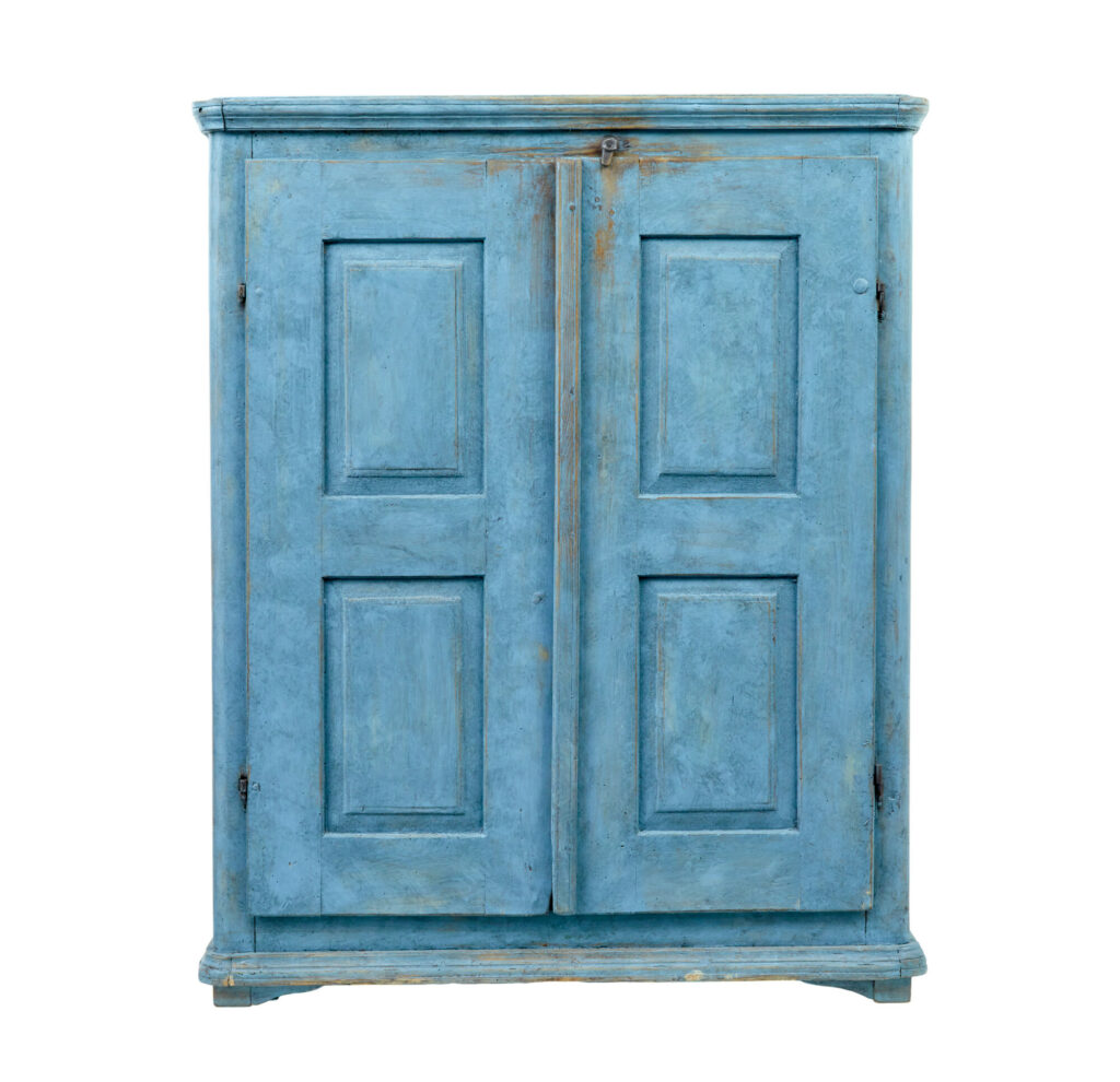 19th Century Swedish Painted Pine Cupboard — image 6