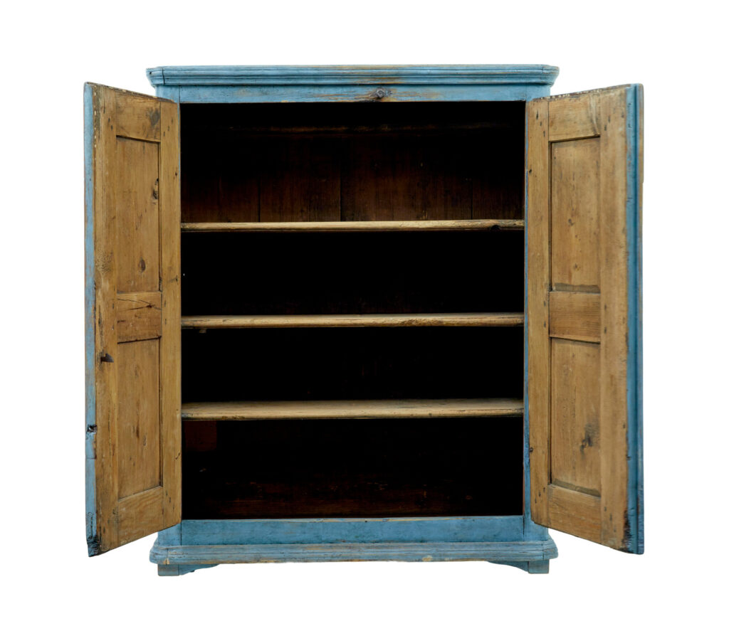 19th Century Swedish Painted Pine Cupboard — image 5