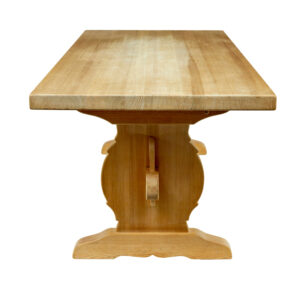 Mid Century Swedish Solid Pine Dining Table — thumbnail 4