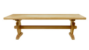 Mid Century Swedish Solid Pine Dining Table — thumbnail 6