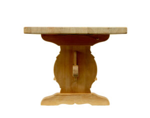 Mid Century Swedish Solid Pine Dining Table — thumbnail 8