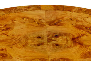 19th Century Hand Carved and Inlaid Elm Side Table — thumbnail 5