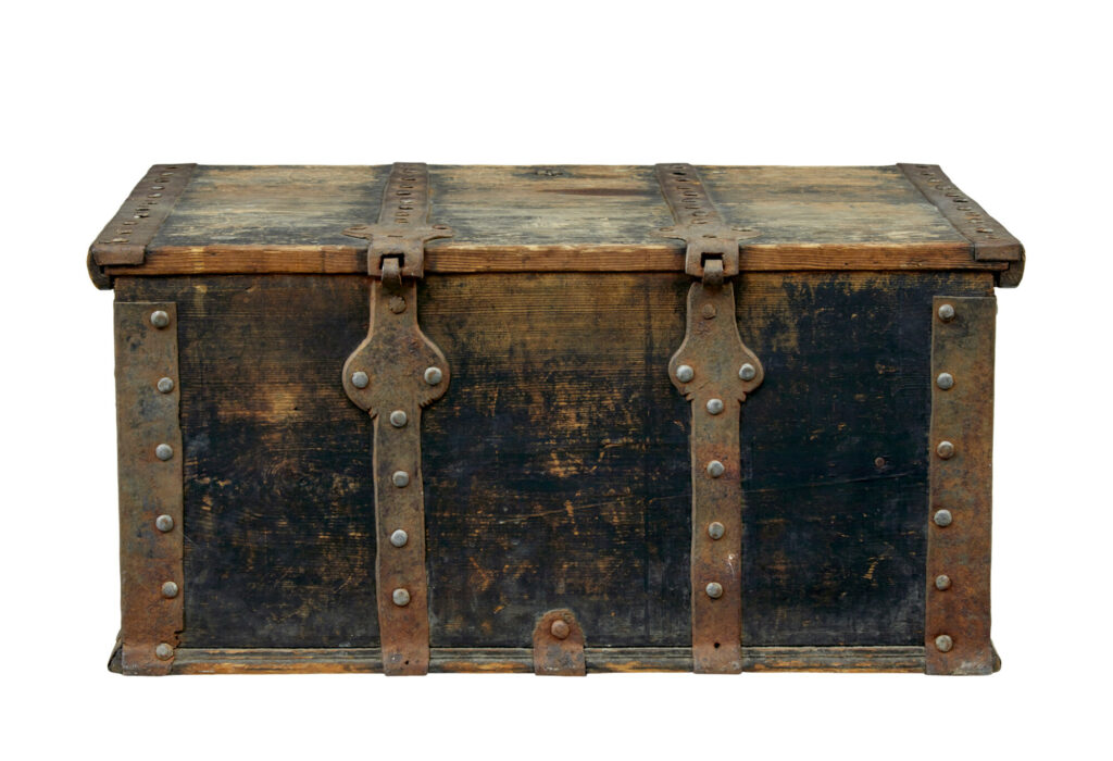 Mid 19th Century Swedish Hand Painted Strong Box — image 6