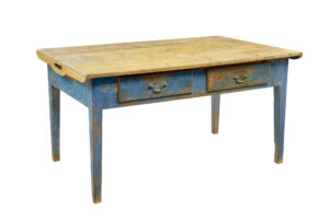19th Century Scandinavian Painted Pine Bakers Table — thumbnail 2