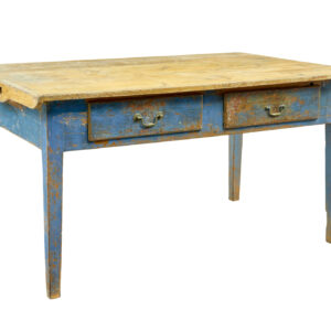 19TH CENTURY SCANDINAVIAN PAINTED PINE BAKERS TABLE