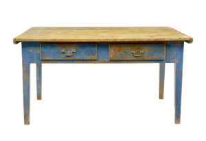 19th Century Scandinavian Painted Pine Bakers Table — thumbnail 12