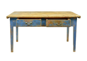19th Century Scandinavian Painted Pine Bakers Table — thumbnail 11