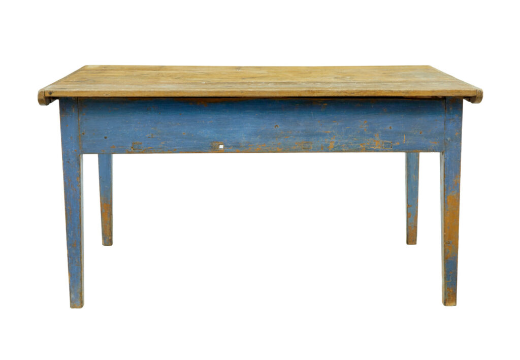 19th Century Scandinavian Painted Pine Bakers Table — image 9