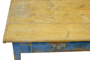 19th Century Scandinavian Painted Pine Bakers Table — thumbnail 5