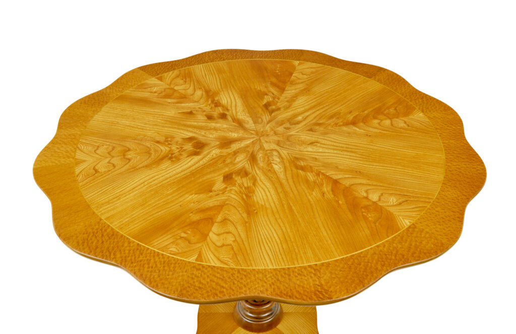 Scandinavian Mid Century Elm Shaped Coffee Table — image 4