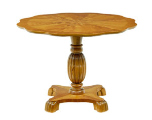 SCANDINAVIAN MID CENTURY ELM SHAPED COFFEE TABLE