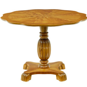 SCANDINAVIAN MID CENTURY ELM SHAPED COFFEE TABLE