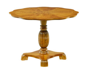 Scandinavian Mid Century Elm Shaped Coffee Table — thumbnail 2