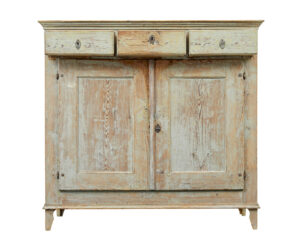 19th Century Original Scraped Paint Swedish Cupboard — thumbnail 8