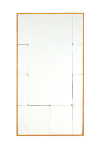 MID CENTURY SCANDINAVIAN MODERN HARLEQUIN MIRROR