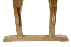 19th Century Swedish Pine Trestle Bakers Table — thumbnail 2