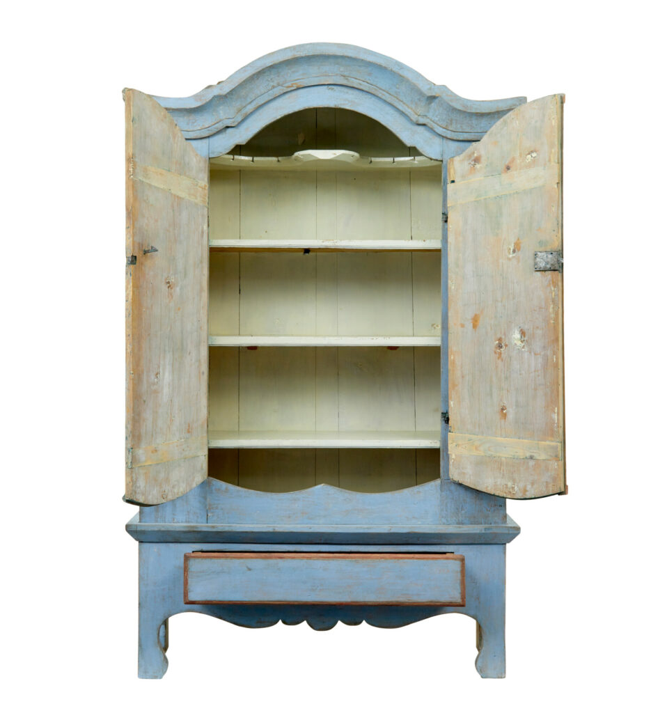 19th Century Swedish Painted Cupboard on Stand — image 8