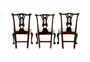 Set of 10 19th Century Chippendale Design Dining Chairs — thumbnail 8