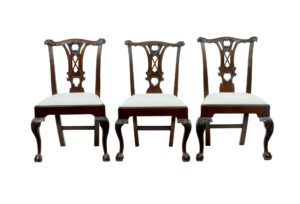 Set of 10 19th Century Chippendale Design Dining Chairs — thumbnail 7