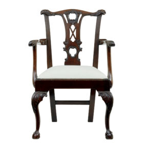 Set of 10 19th Century Chippendale Design Dining Chairs — thumbnail 6