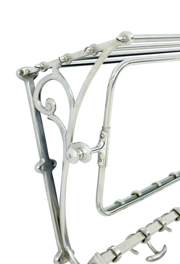 Early 20th Century Chromed Bathroom Vanity Mirror — image 6